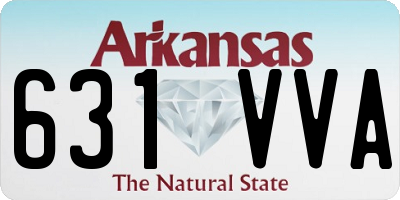 AR license plate 631VVA
