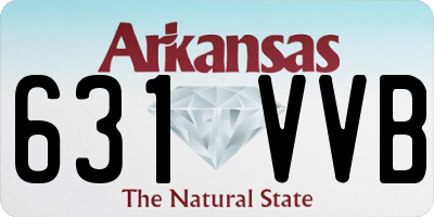 AR license plate 631VVB