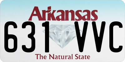 AR license plate 631VVC
