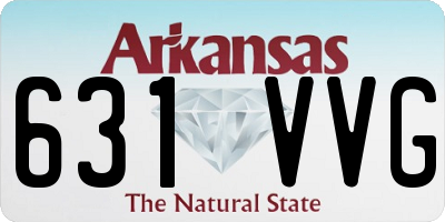 AR license plate 631VVG