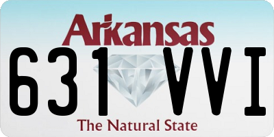 AR license plate 631VVI