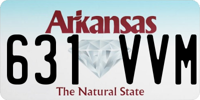 AR license plate 631VVM