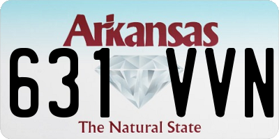AR license plate 631VVN