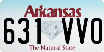AR license plate 631VVO
