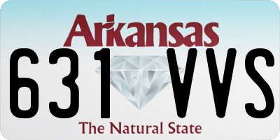 AR license plate 631VVS