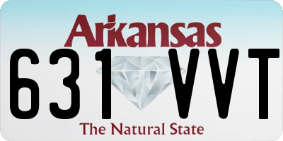 AR license plate 631VVT