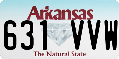 AR license plate 631VVW