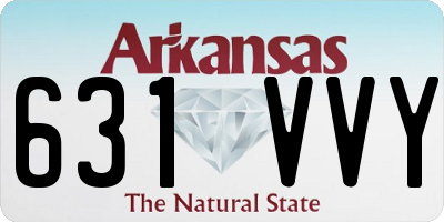 AR license plate 631VVY