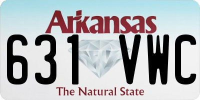 AR license plate 631VWC