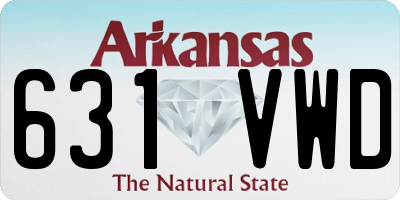 AR license plate 631VWD