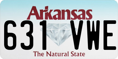 AR license plate 631VWE