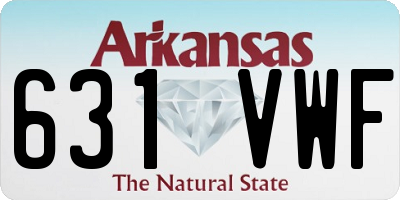 AR license plate 631VWF