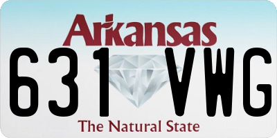 AR license plate 631VWG