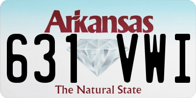 AR license plate 631VWI