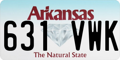 AR license plate 631VWK