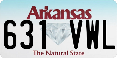 AR license plate 631VWL