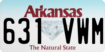 AR license plate 631VWM