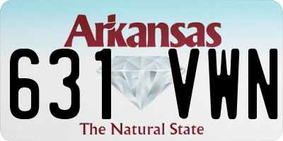 AR license plate 631VWN
