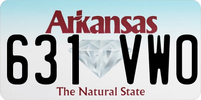 AR license plate 631VWO