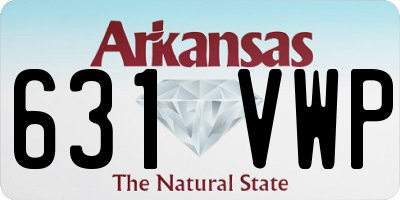 AR license plate 631VWP