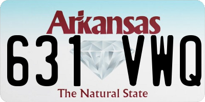 AR license plate 631VWQ