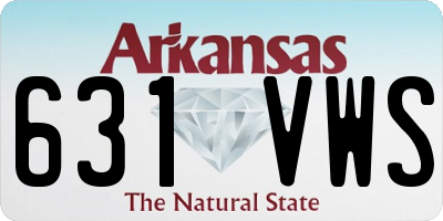AR license plate 631VWS