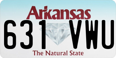 AR license plate 631VWU