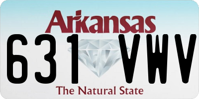 AR license plate 631VWV