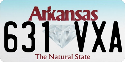 AR license plate 631VXA