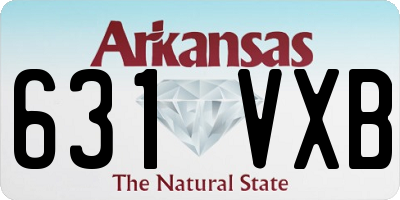 AR license plate 631VXB