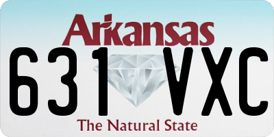 AR license plate 631VXC