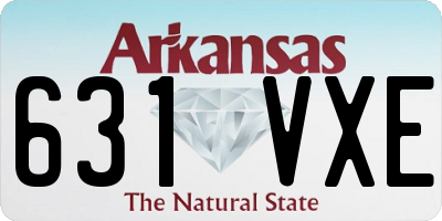 AR license plate 631VXE