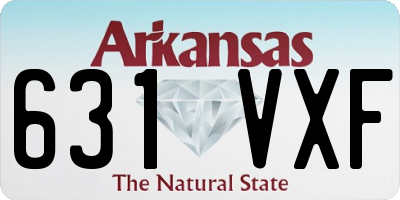 AR license plate 631VXF
