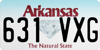 AR license plate 631VXG
