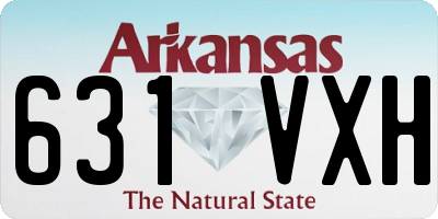 AR license plate 631VXH