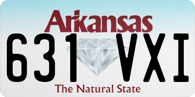AR license plate 631VXI