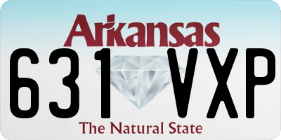 AR license plate 631VXP