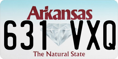 AR license plate 631VXQ