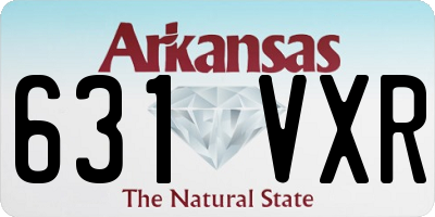 AR license plate 631VXR