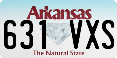 AR license plate 631VXS