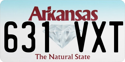 AR license plate 631VXT