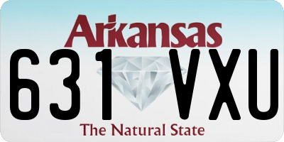 AR license plate 631VXU