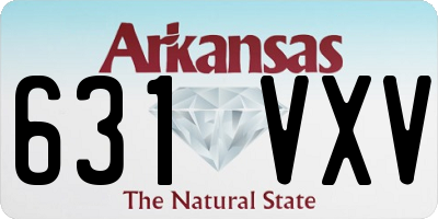 AR license plate 631VXV