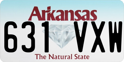 AR license plate 631VXW