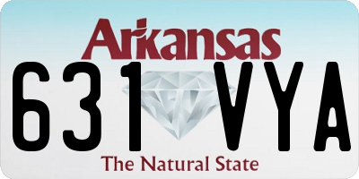 AR license plate 631VYA