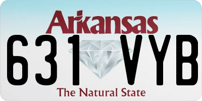AR license plate 631VYB