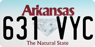 AR license plate 631VYC
