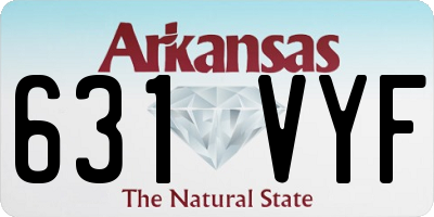 AR license plate 631VYF