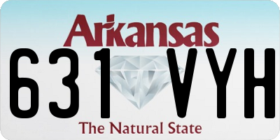 AR license plate 631VYH