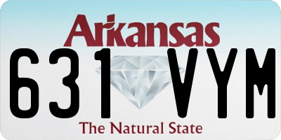 AR license plate 631VYM